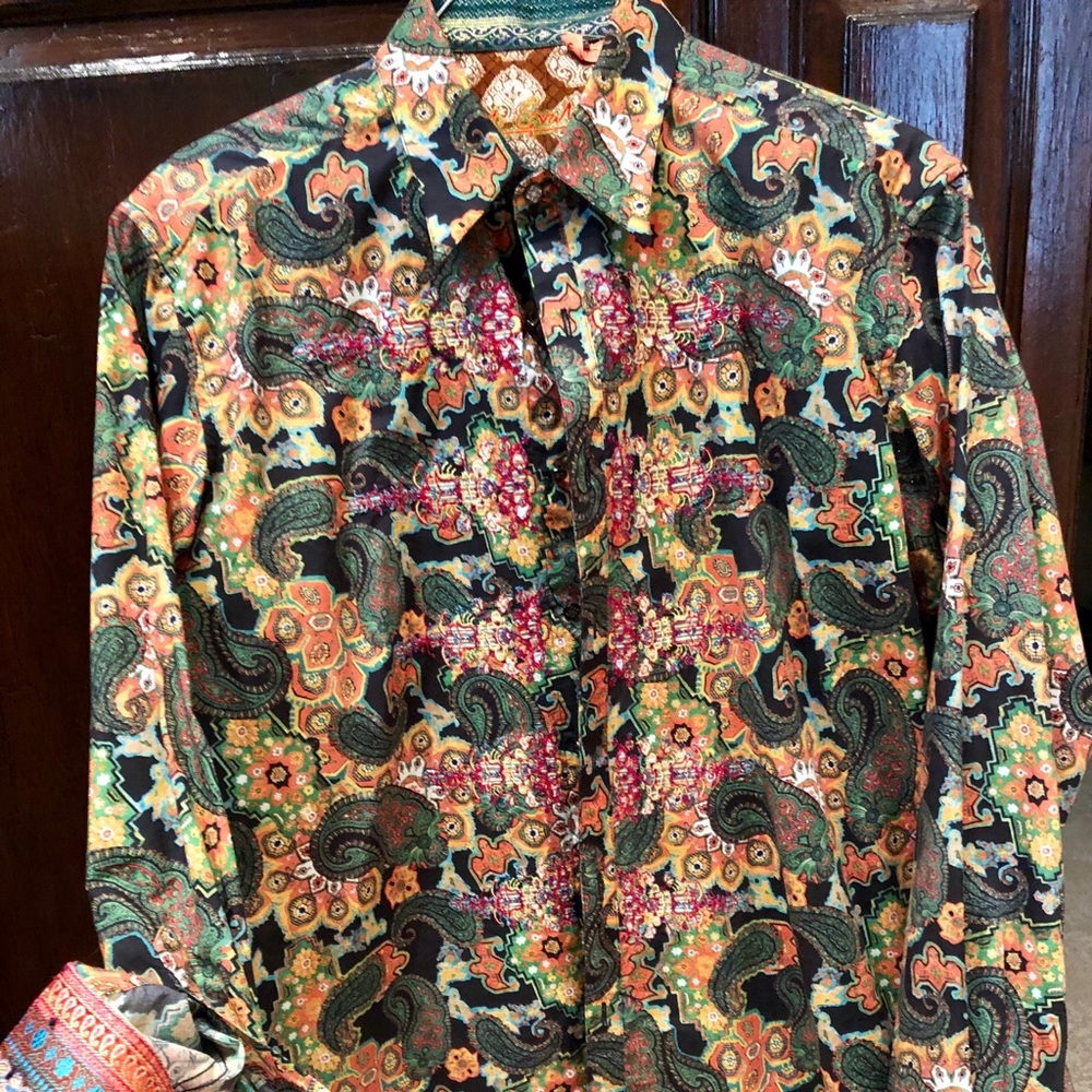 Robert Graham print shirt. Large. New w/out  tags